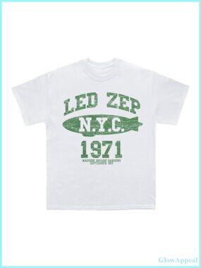 Official Led Zeppelin 1971 NYC Blimp Graphic T-Shirt